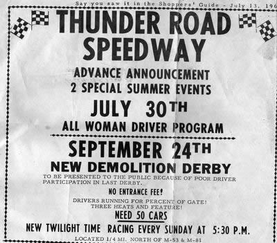 Thunder Road Speedway - From Brent Kostanko